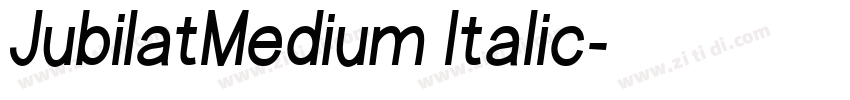 JubilatMedium Italic字体转换